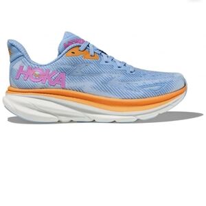 Hoka Women's Clifton 9 Sneaker, Airy Blue/Ice Water